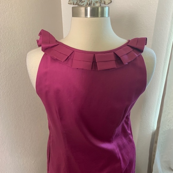 Loft  NWT 100% Cotton Sheath Summer Dress Size 2 - Picture 9 of 12